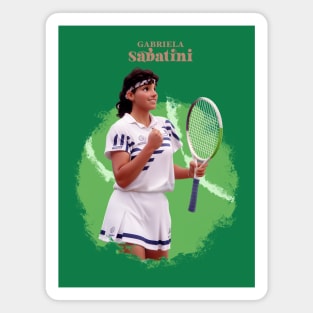 Gabriela Sabatini cartoon Magnet